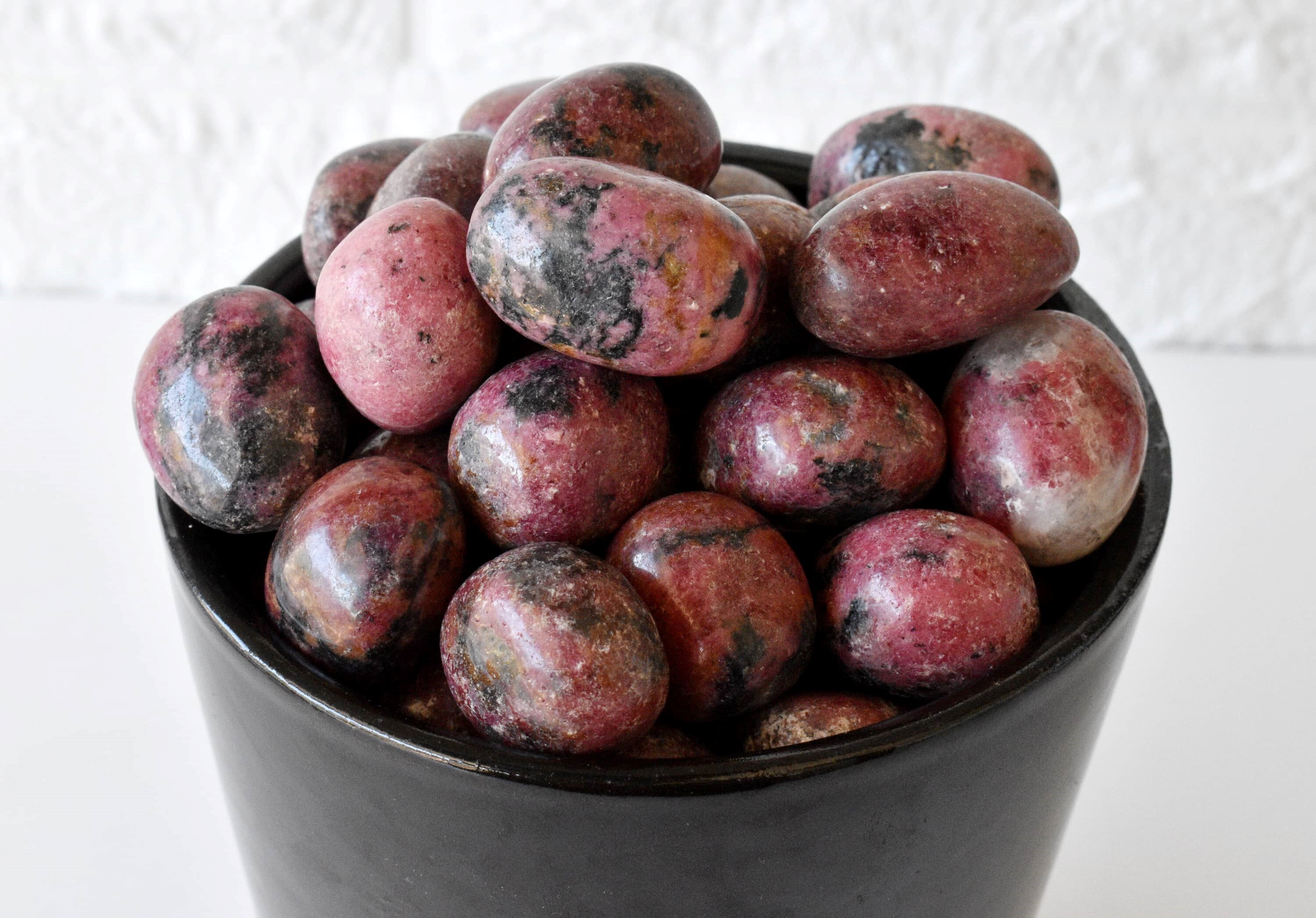 Rhodonite Tumbled, Healing Crystal Tumbled Stones