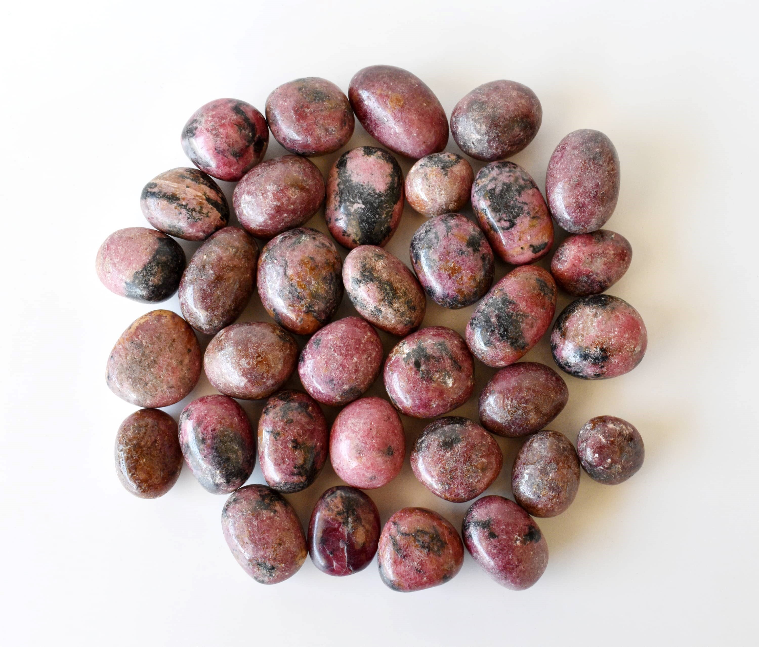 Rhodonite Tumbled, Healing Crystal Tumbled Stones