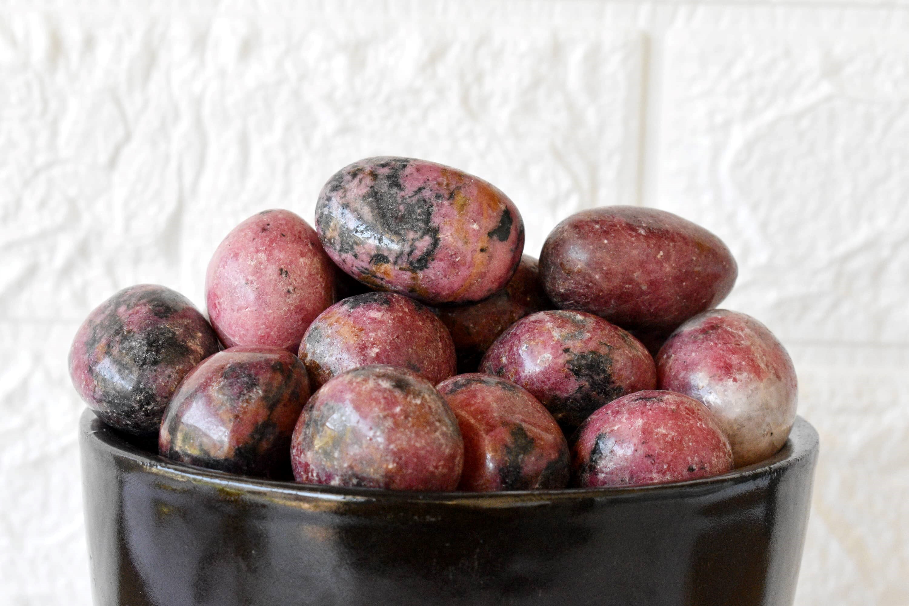 Rhodonite Tumbled, Healing Crystal Tumbled Stones