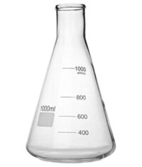 Glass Conical Flask - Color: White