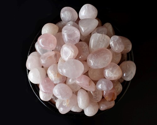 Rose Quartz Tumbled, Healing Crystal Tumbled Stones