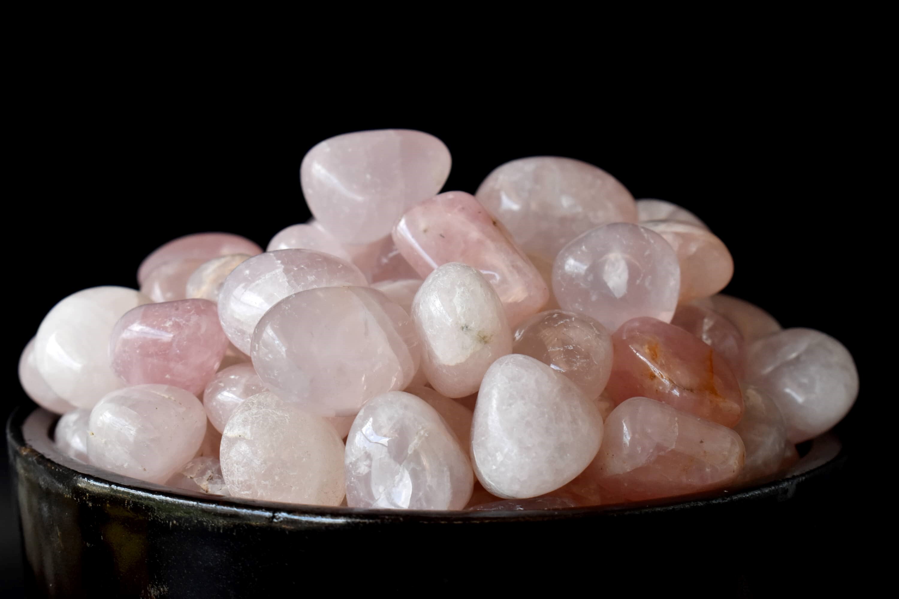 Rose Quartz Tumbled, Healing Crystal Tumbled Stones