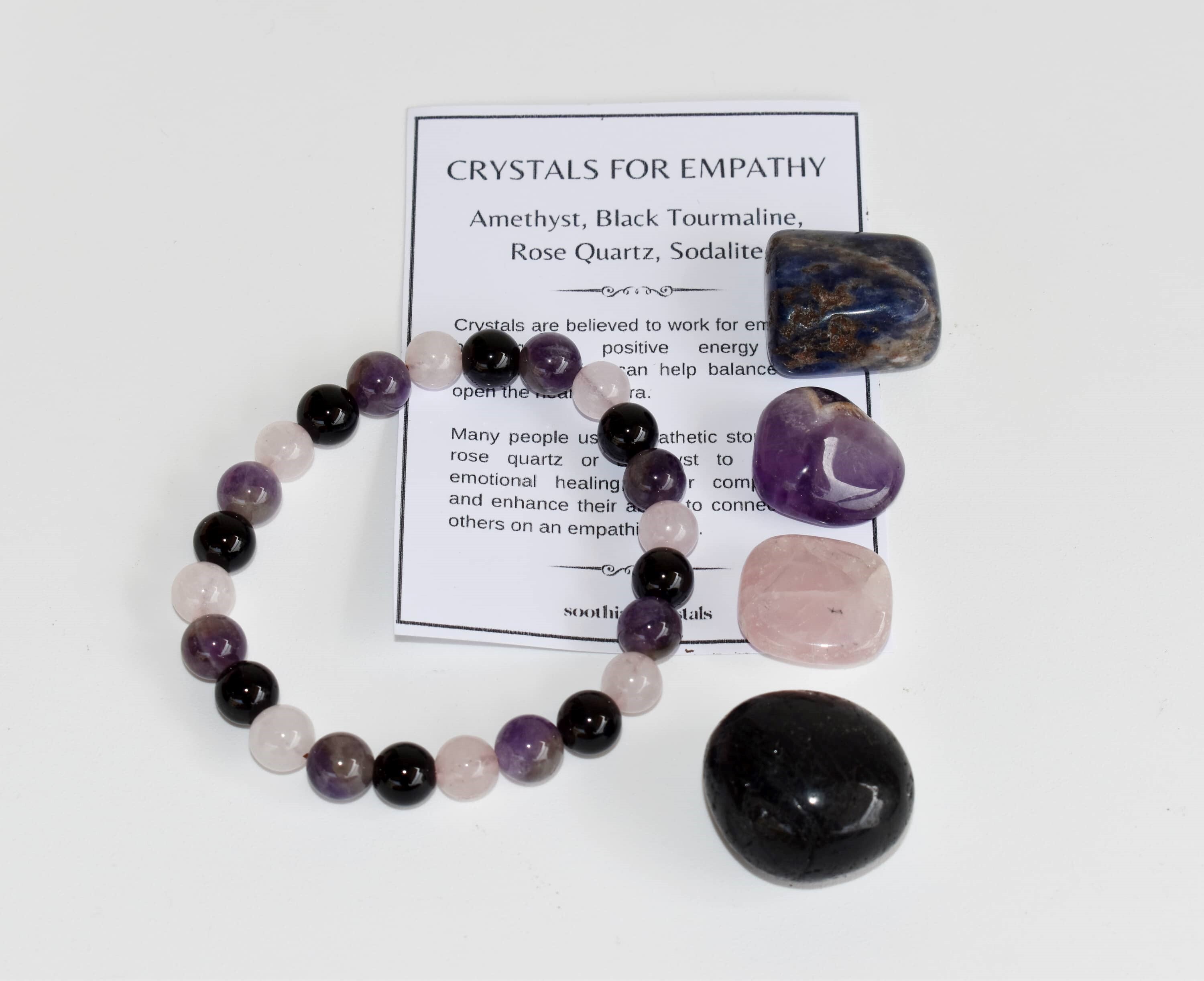 Empath Protection Crystal Kit, Healing Gemstones, Meditation Gift Stones