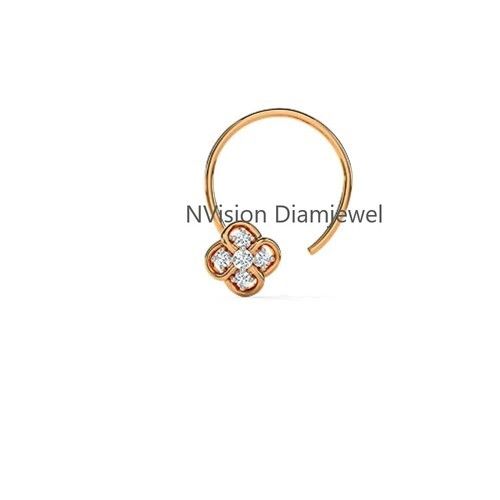 Four Clover Diamond Nosepin.