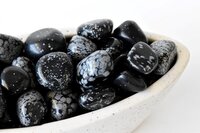 Snowflake Obsidian Tumbled, Healing Crystal Tumbled Stones