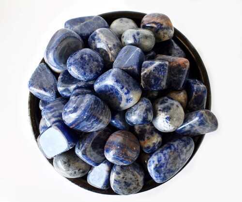 Sodalite Tumbled, Healing Crystal Tumbled Stones