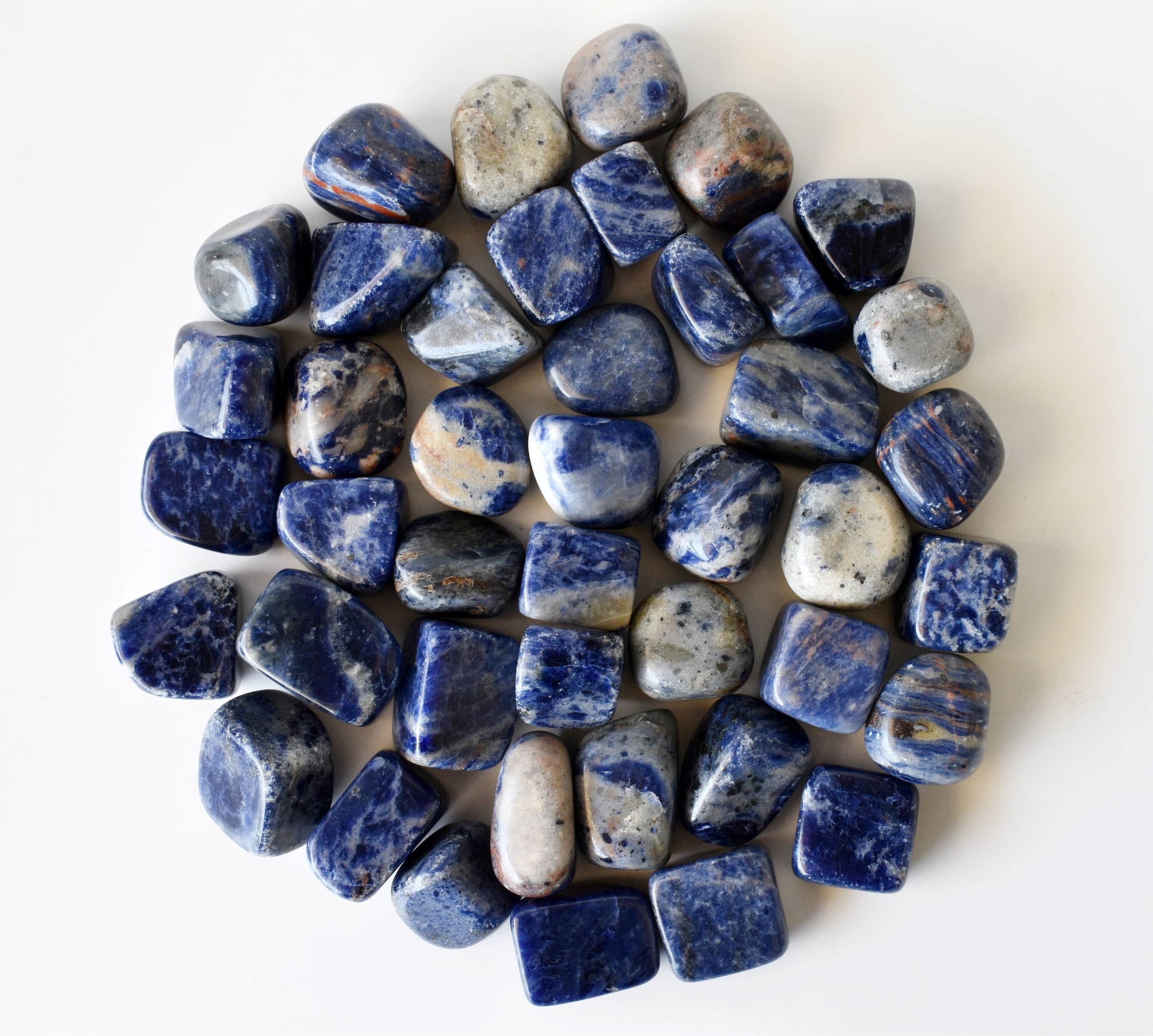 Sodalite Tumbled, Healing Crystal Tumbled Stones