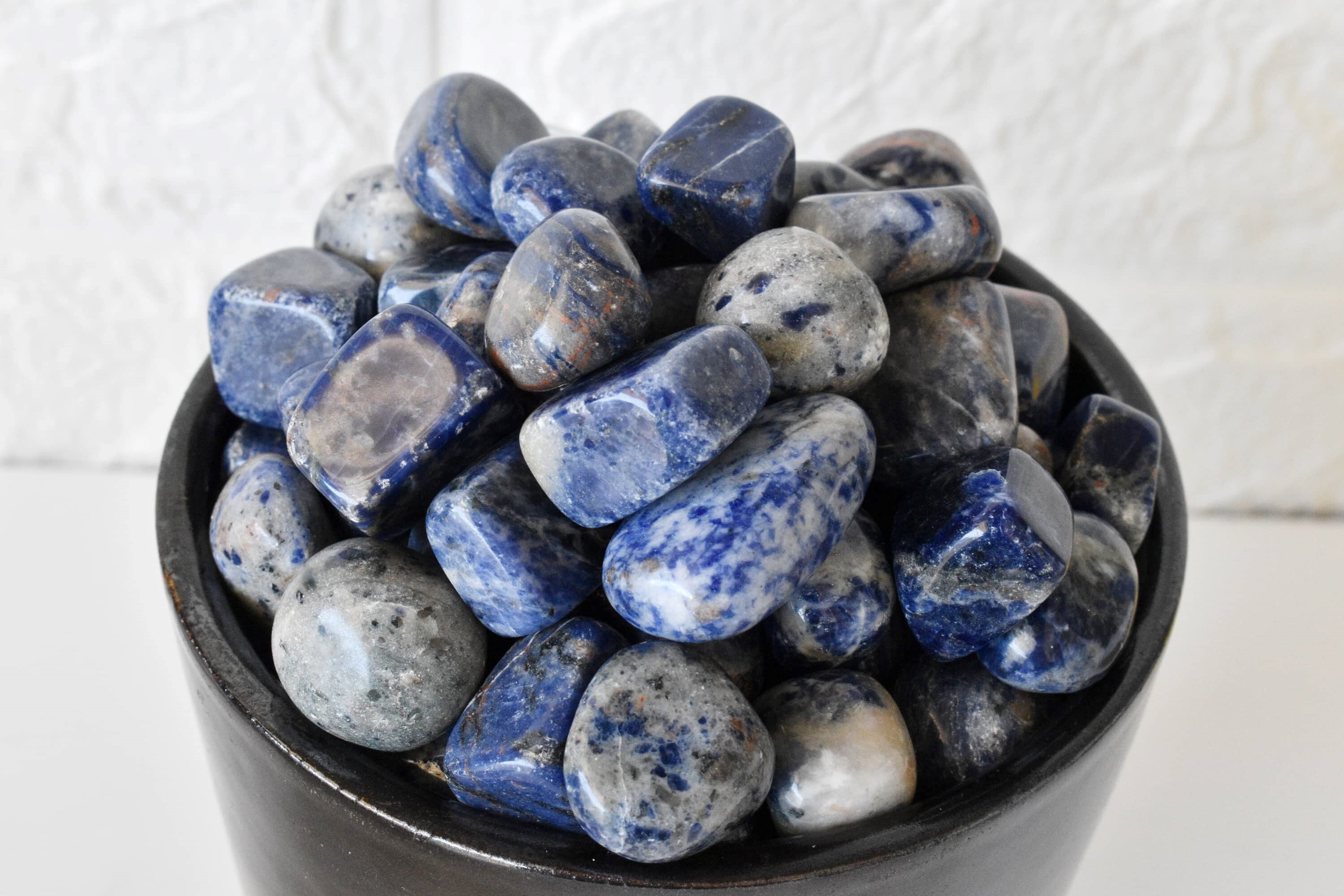 Sodalite Tumbled, Healing Crystal Tumbled Stones