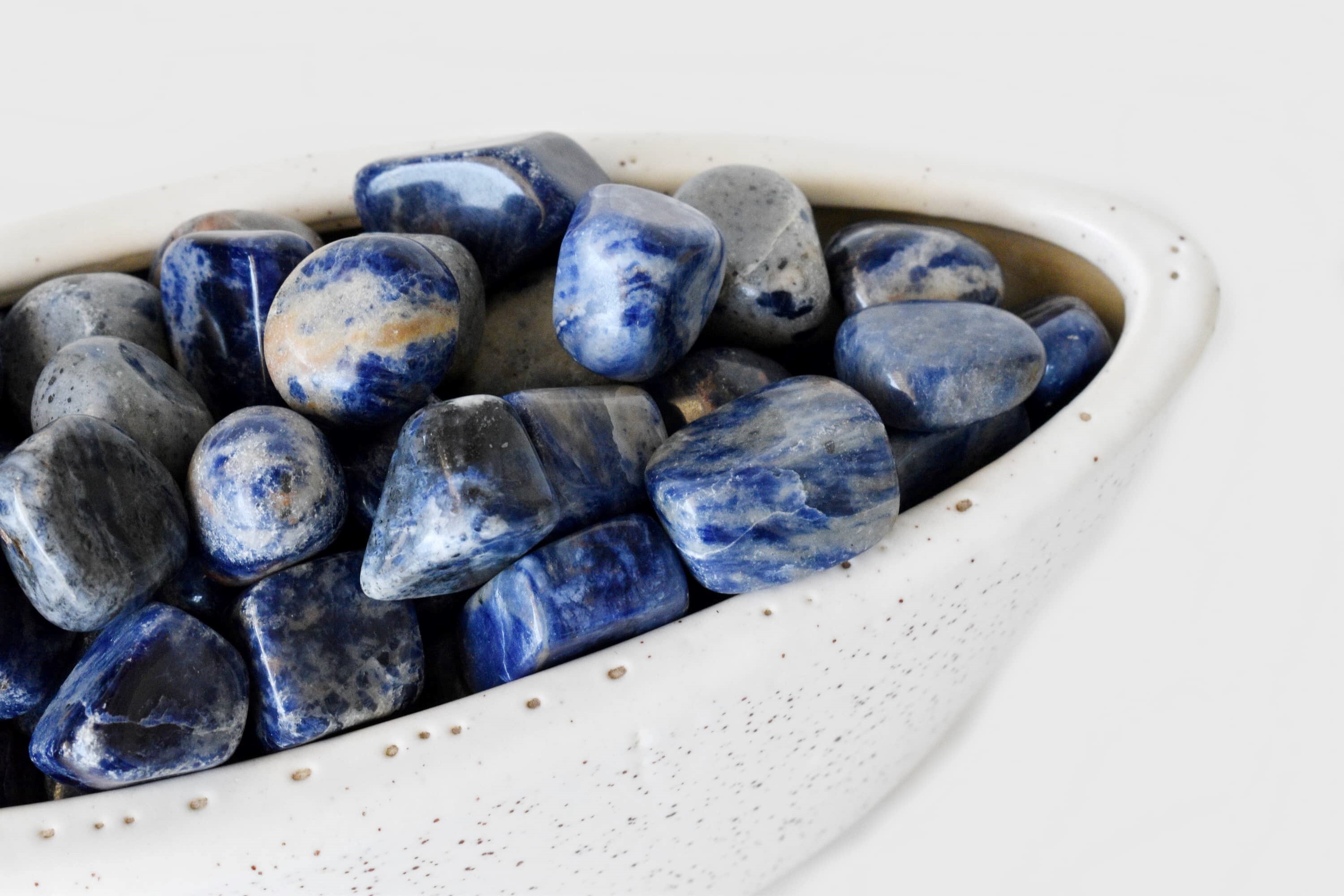 Sodalite Tumbled, Healing Crystal Tumbled Stones