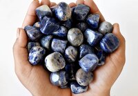 Sodalite Tumbled, Healing Crystal Tumbled Stones