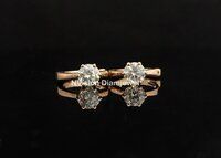 Sparkly Natural Diamond Solitaire Studs Bali