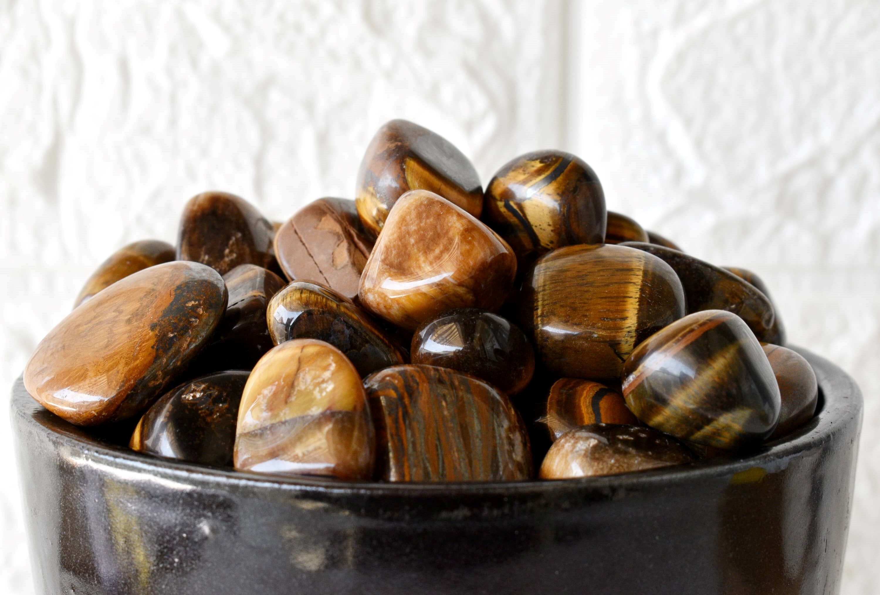 Tiger Eye  Tumbled, Healing Crystal Tumbled Stones