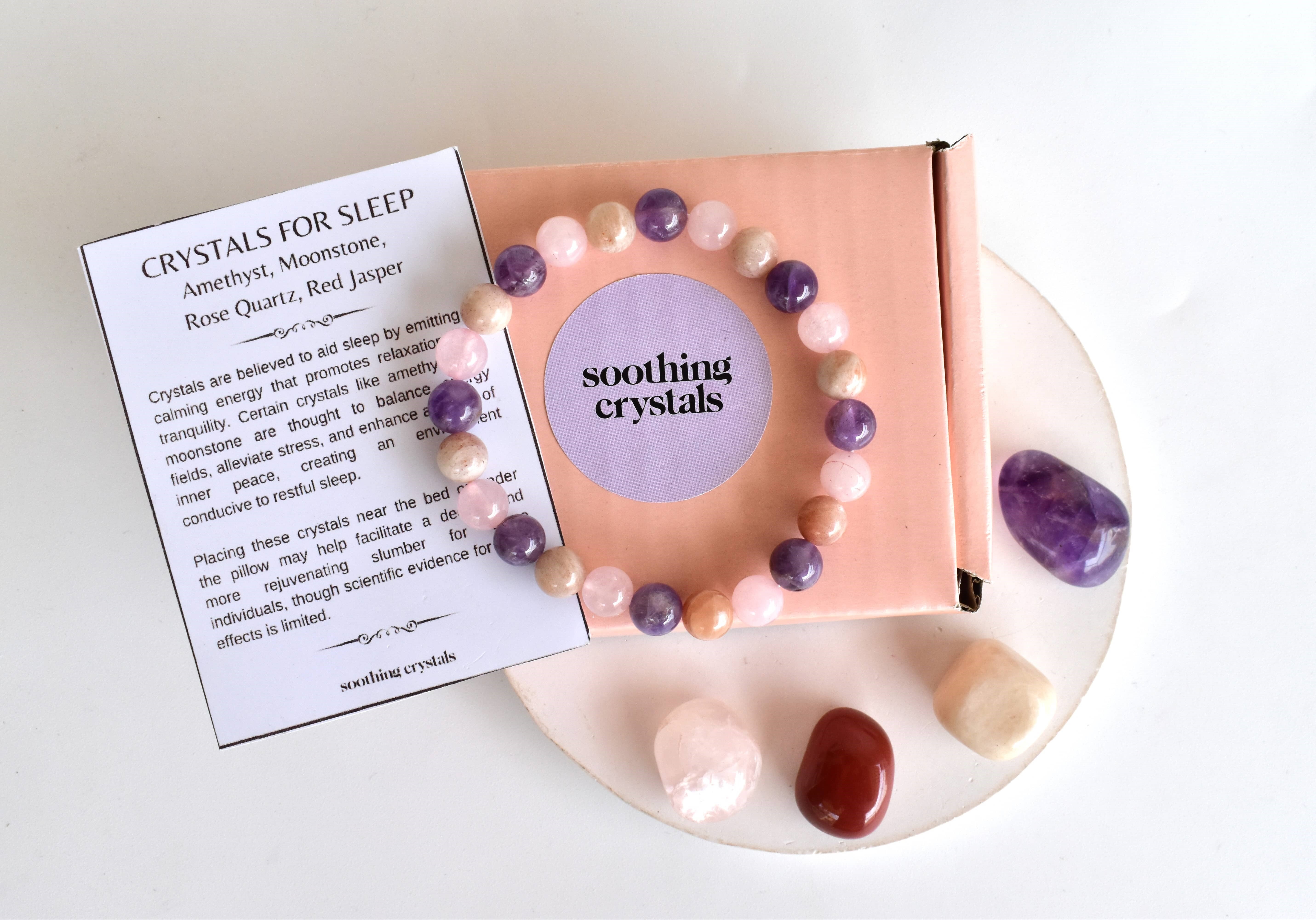 Improve Sleep Crystal Kit, Healing Gemstones, Meditation Gift Stones