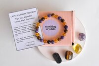 Reducing Depression Crystal Kit, Healing Gemstones, Meditation Gift Stones