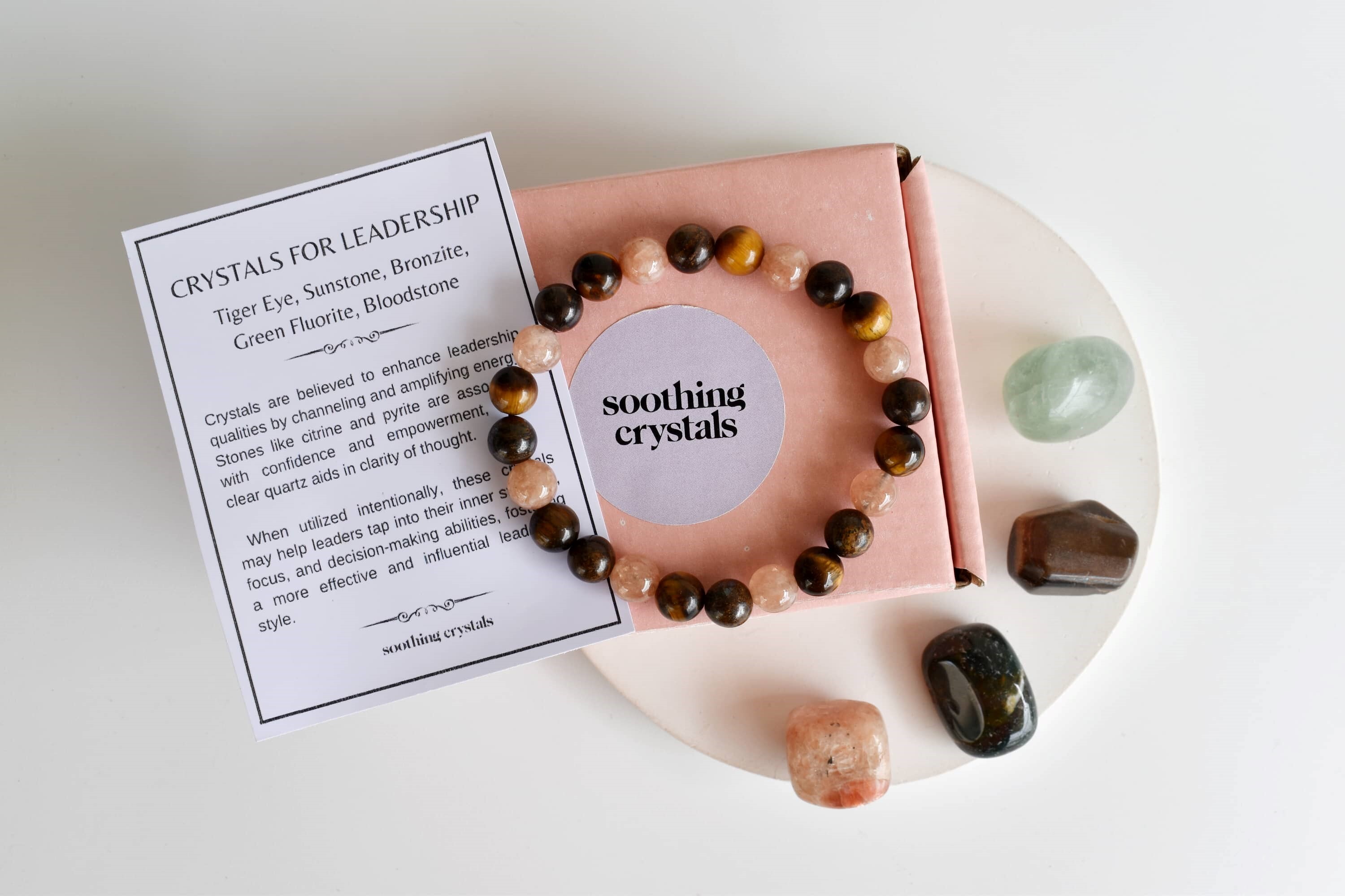 Inspire Leadership Crystal Kit, Healing Gemstones, Meditation Gift Stones