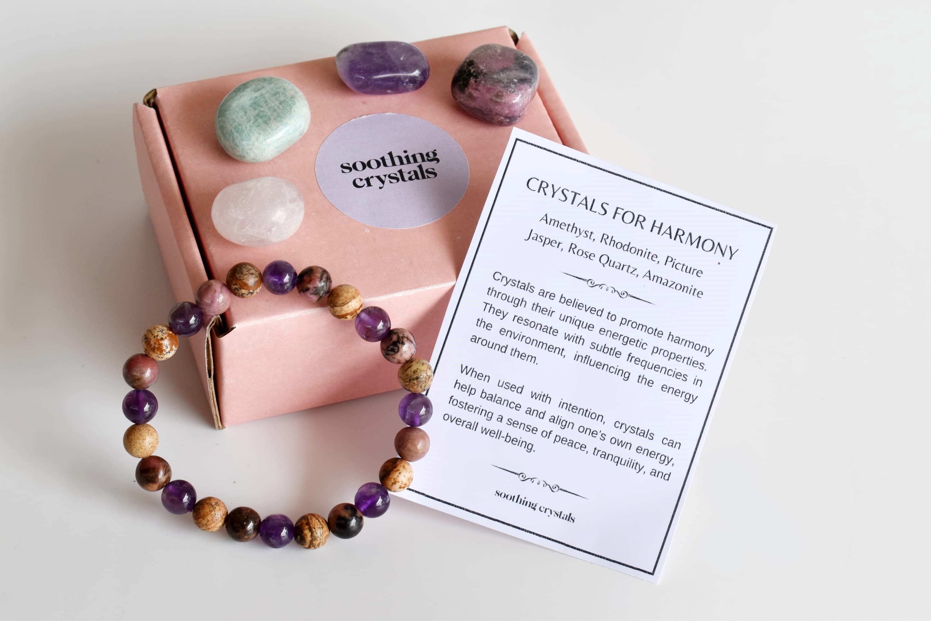 Inspire Harmony Crystal Kit, Healing Gemstones, Meditation Gift Stones