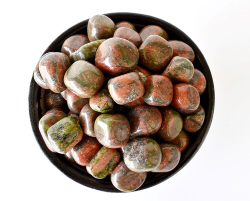 Unakite  Tumbled, Healing Crystal Tumbled Stones