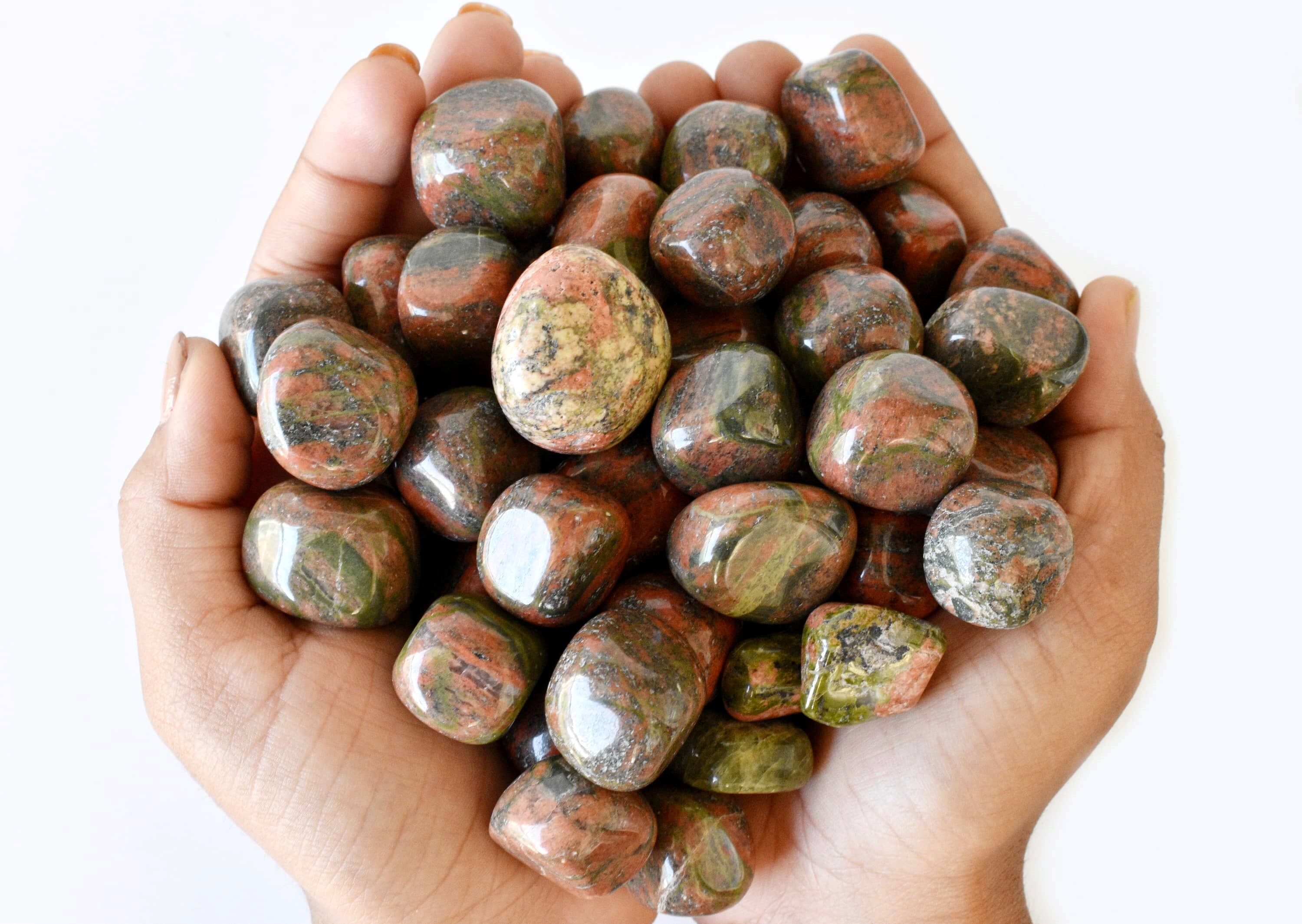 Unakite  Tumbled, Healing Crystal Tumbled Stones