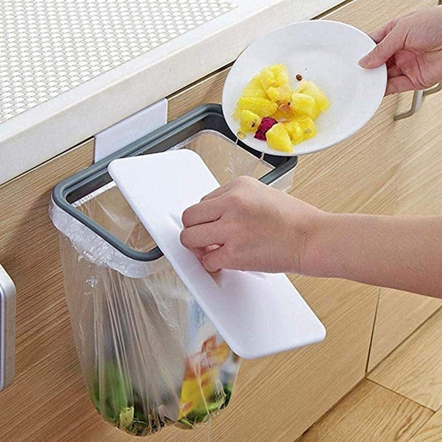 ATTACH A TRASH HOLDER