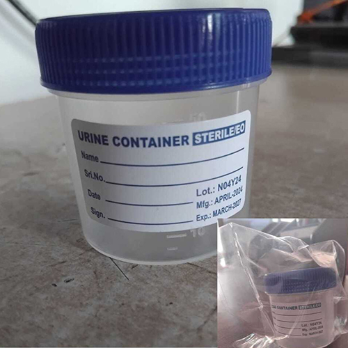 50Ml Sterile Urine Container - Color: Transparent