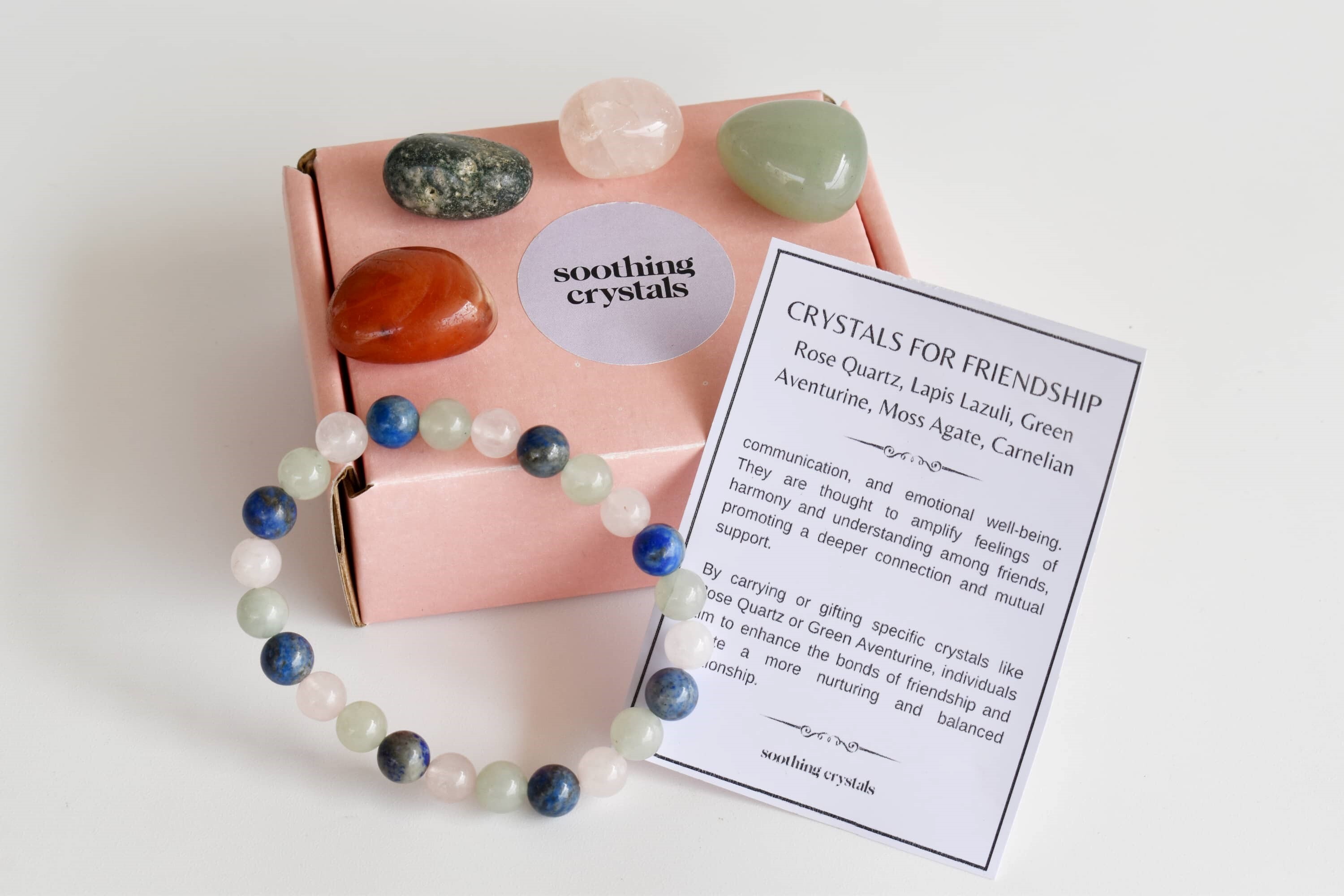 Strengthen Friendship Crystal Kit, Healing Gemstones, Meditation Gift Stones