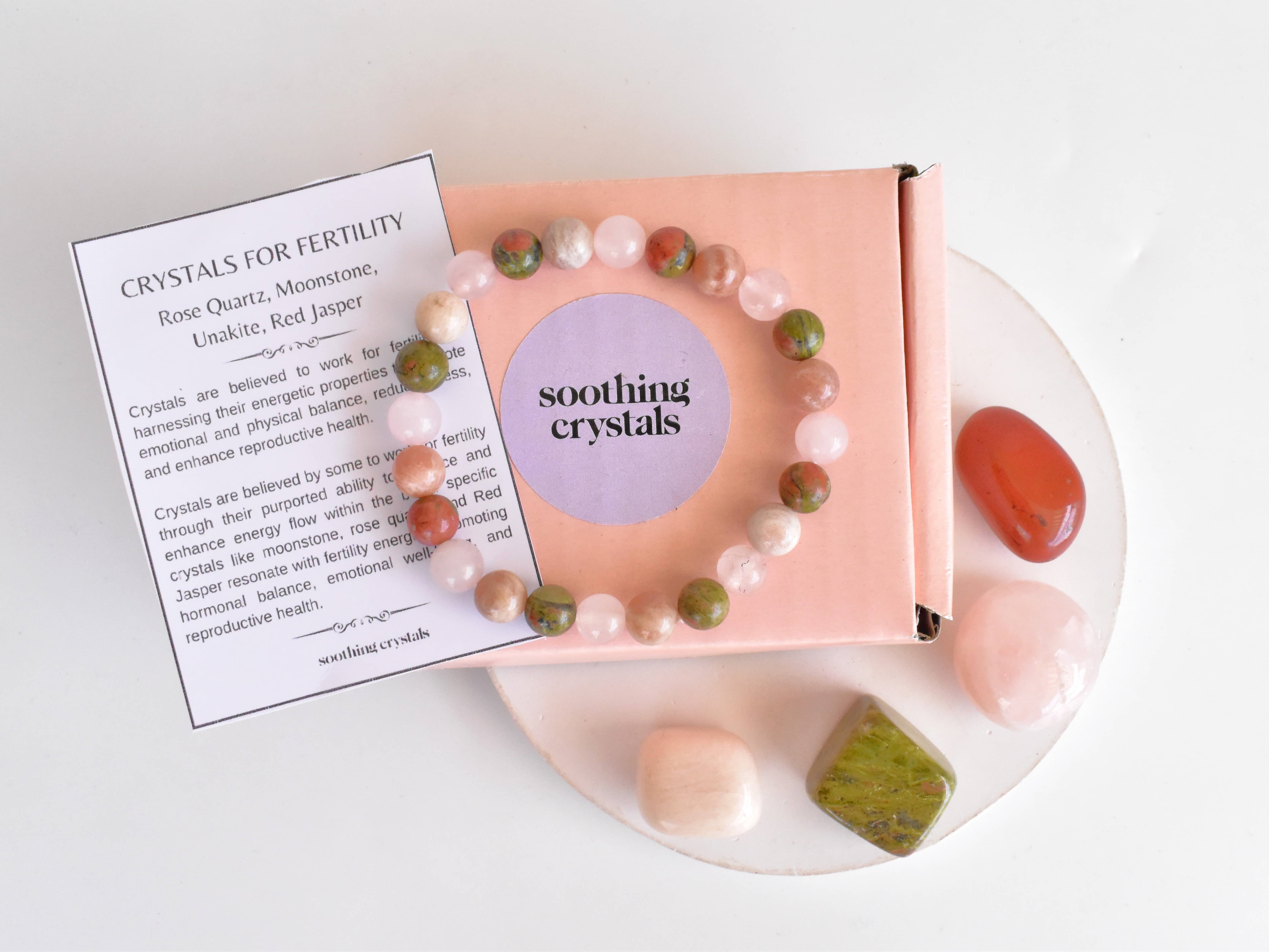 Balancing Fertility Crystal Kit, Healing Gemstones, Meditation Gift Stones