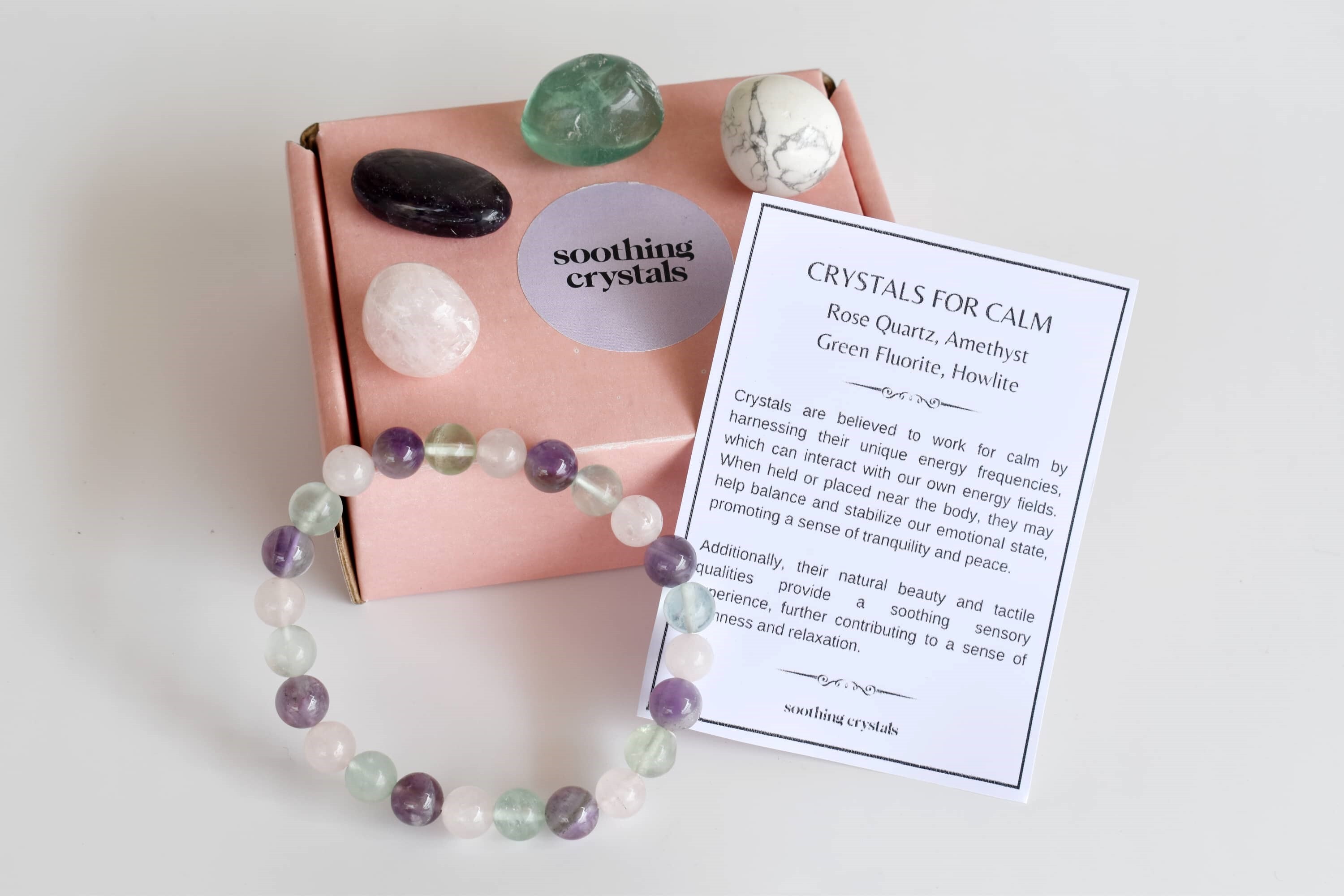 Calm Crystal Kit, Healing Gemstones, Meditation Gift Stones