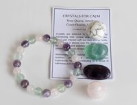 Calm Crystal Kit, Healing Gemstones, Meditation Gift Stones