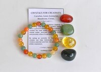 Energizes Creativity Crystal Kit, Healing Gemstones, Meditation Gift Stones