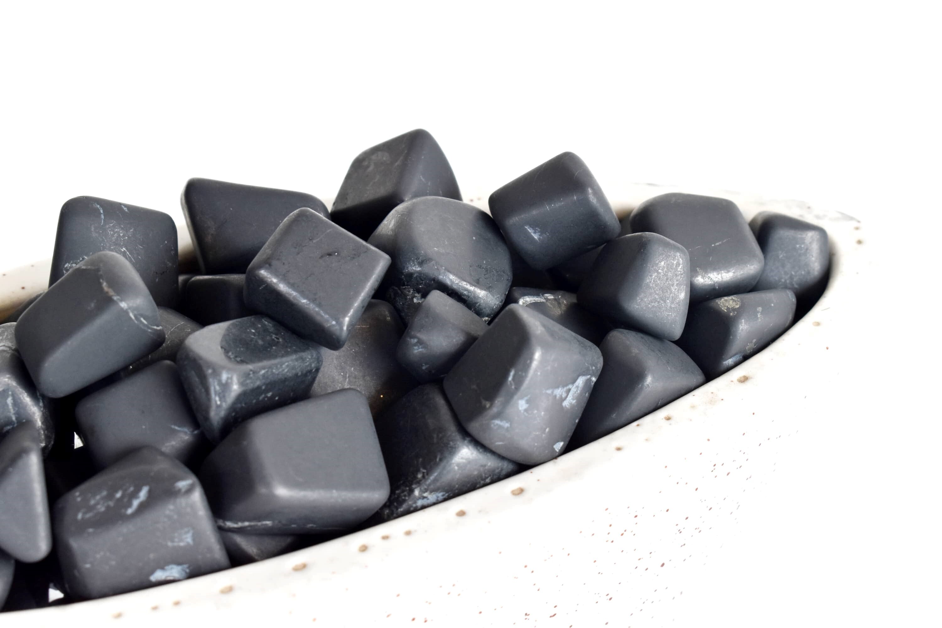 Shungite Black Tumbled, Healing Crystal Tumbled Stones