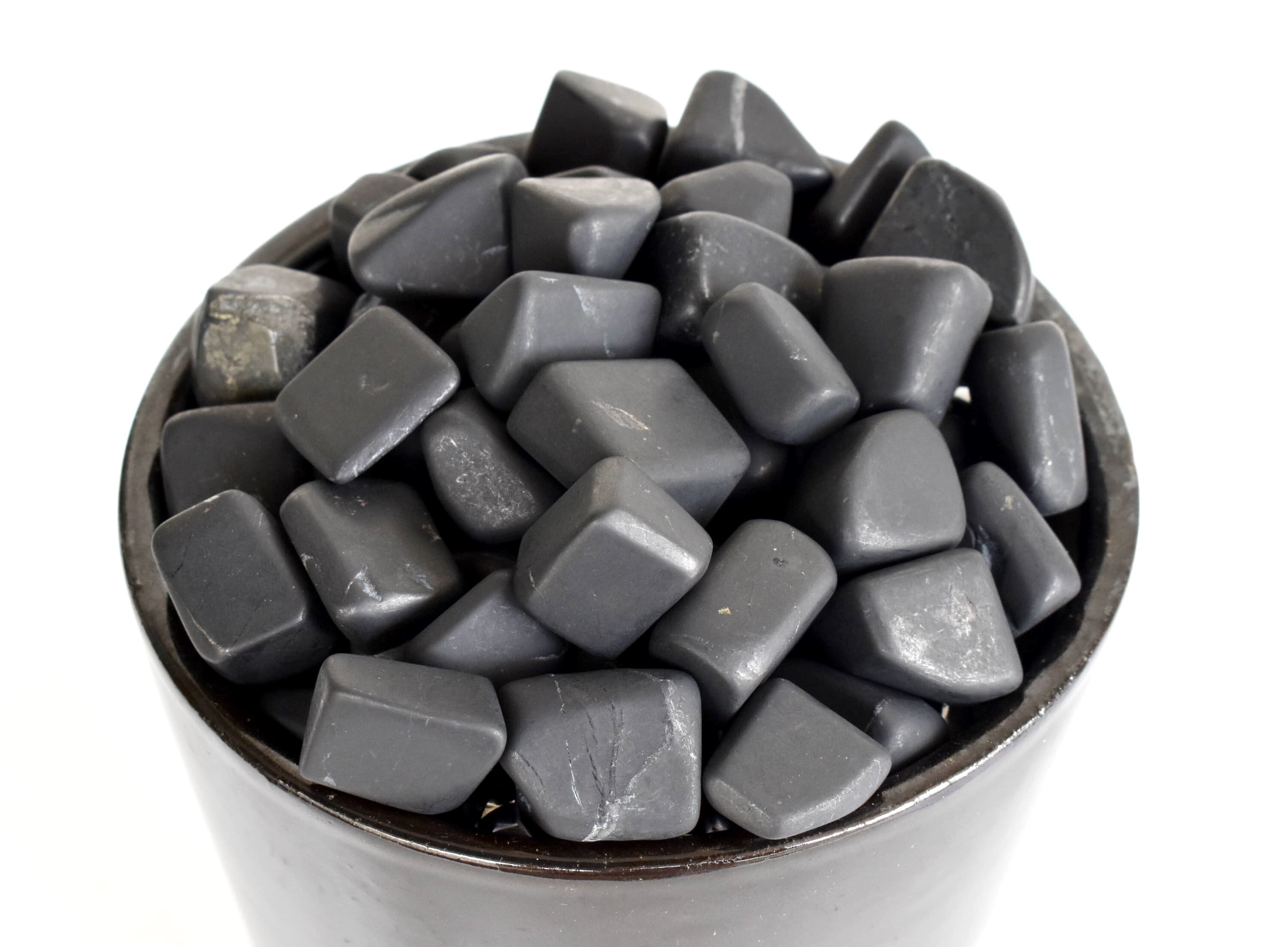 Shungite Black Tumbled, Healing Crystal Tumbled Stones