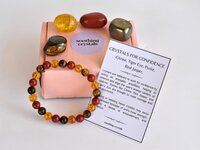 Boost Confidence Crystal Kit, Healing Gemstones, Meditation Gift Stones