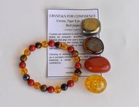 Boost Confidence Crystal Kit, Healing Gemstones, Meditation Gift Stones