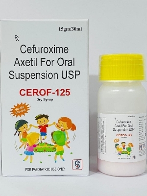 Cefuroxime dry syrup with water