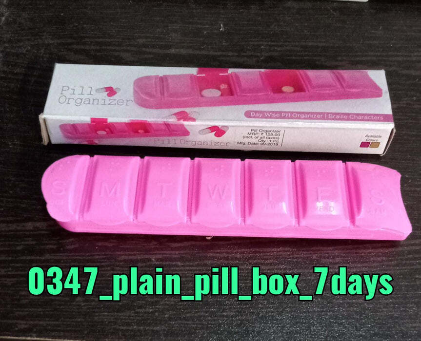 DAYS PILL BOX WITH 7 COMPARTMENTS