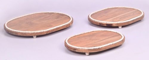 Wooden Tray Set