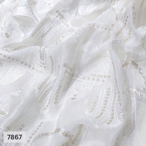 Heavy Embroidered Dupatta fabric