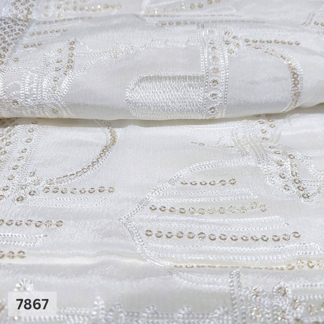 Heavy Embroidered Dupatta fabric