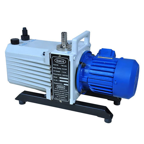 Mild Steel 1400 Rpm Two Stage Rotary Vane Vacuum Pump