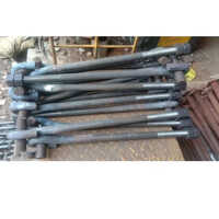 T Type Foundation Bolt - High-strength Steel, Various Sizes Available, Sleek Silver Color, Powder Coated & Tempered For Enhanced Durability