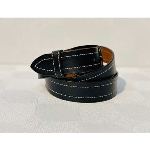 Men's Black Synthetic Leather Belt - Sizes S, M, L, XL | Durable, Versatile Accessory for Casual and Formal Wear