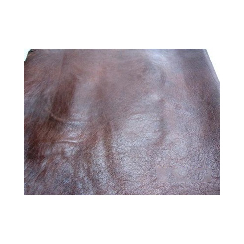 Brown Leather Fabric - Durable Leather Material , Stain and Wrinkle Resistant for Commercial Upholstery