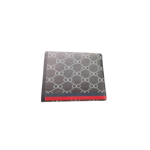 Different Available Leather Brown Printed With Strips Wallets