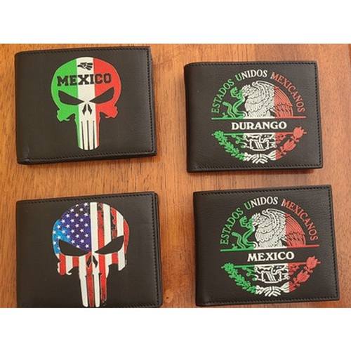Different Available Leather Design Printed Wallets