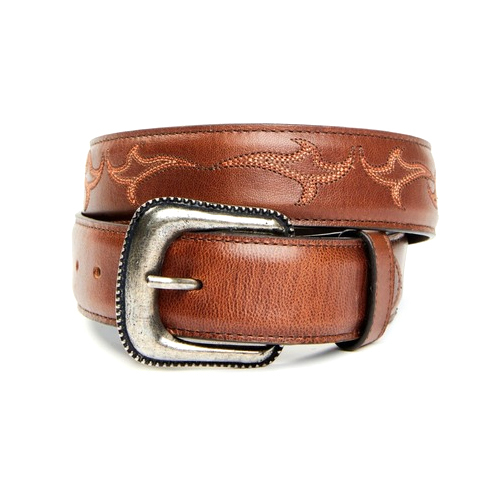 Moonshine Spirit Brown Leather Belt Gender: Men