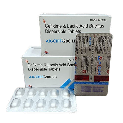 Cefixime And Lactic Acid Bacilus Dispersible Tablets General Medicines