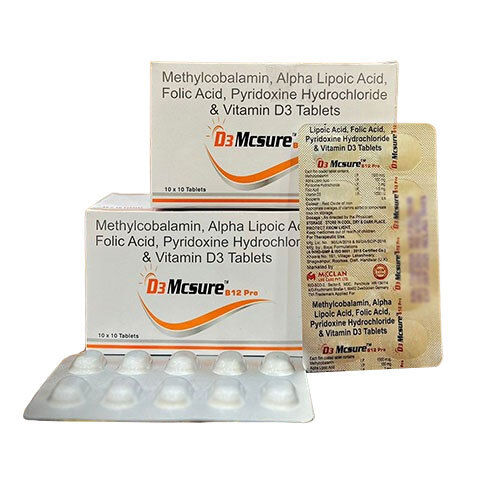 Methylcobalamin Alpha Lipoic Acid Folic Acid Pyridoxine Hydrochloride And Vitamin D3 Tablets