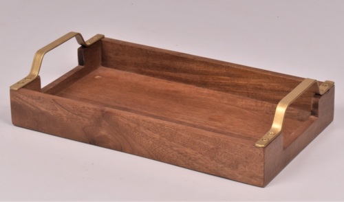 Wooden New Look Rectangular Tray