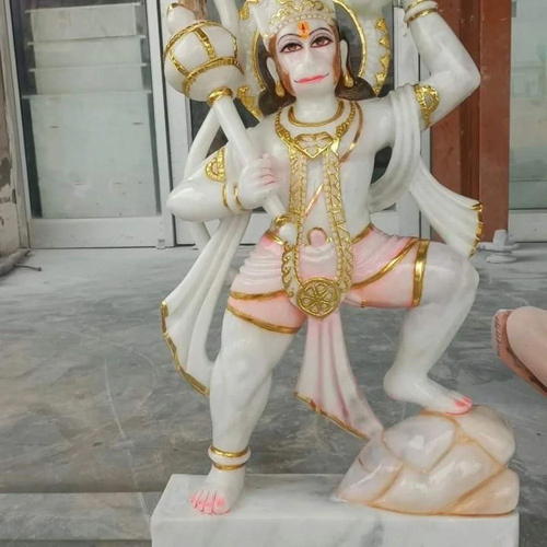 White Marble Hanuman Statue