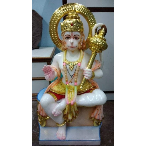 30inch Marble Hanuman Statue